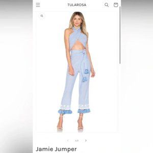 Tularosa Jamie Jumper - fringe detail size large summer jumpsuit (RARE!)